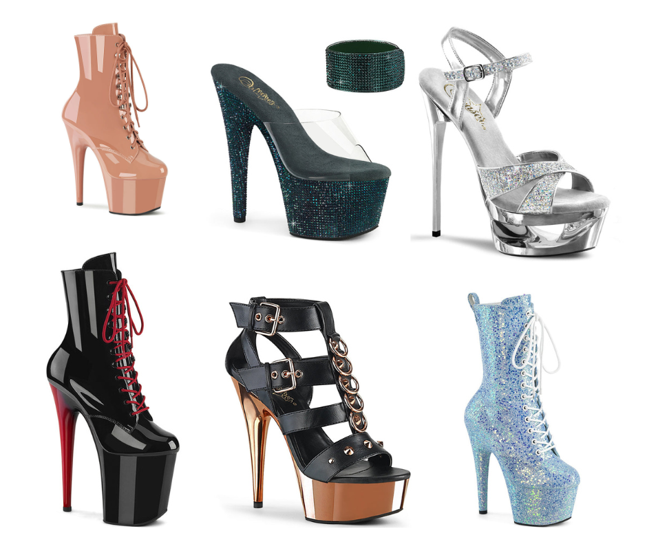 différents styles de chaussures